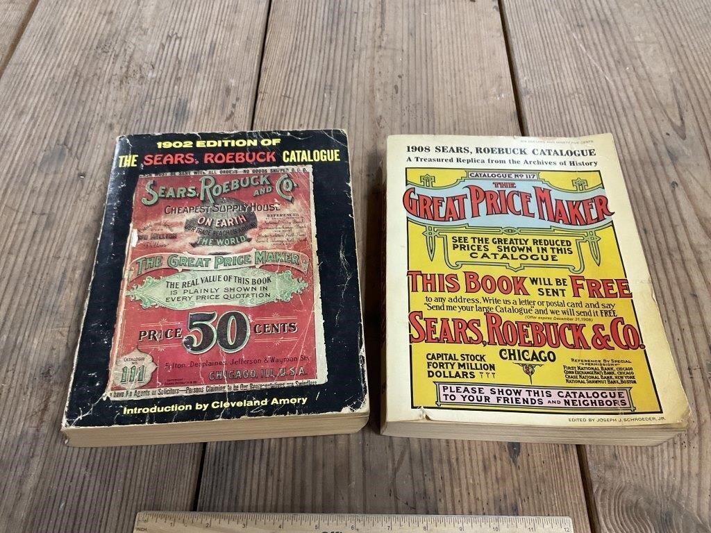 Reproduction 1902 & 1908 Sears Catalogs