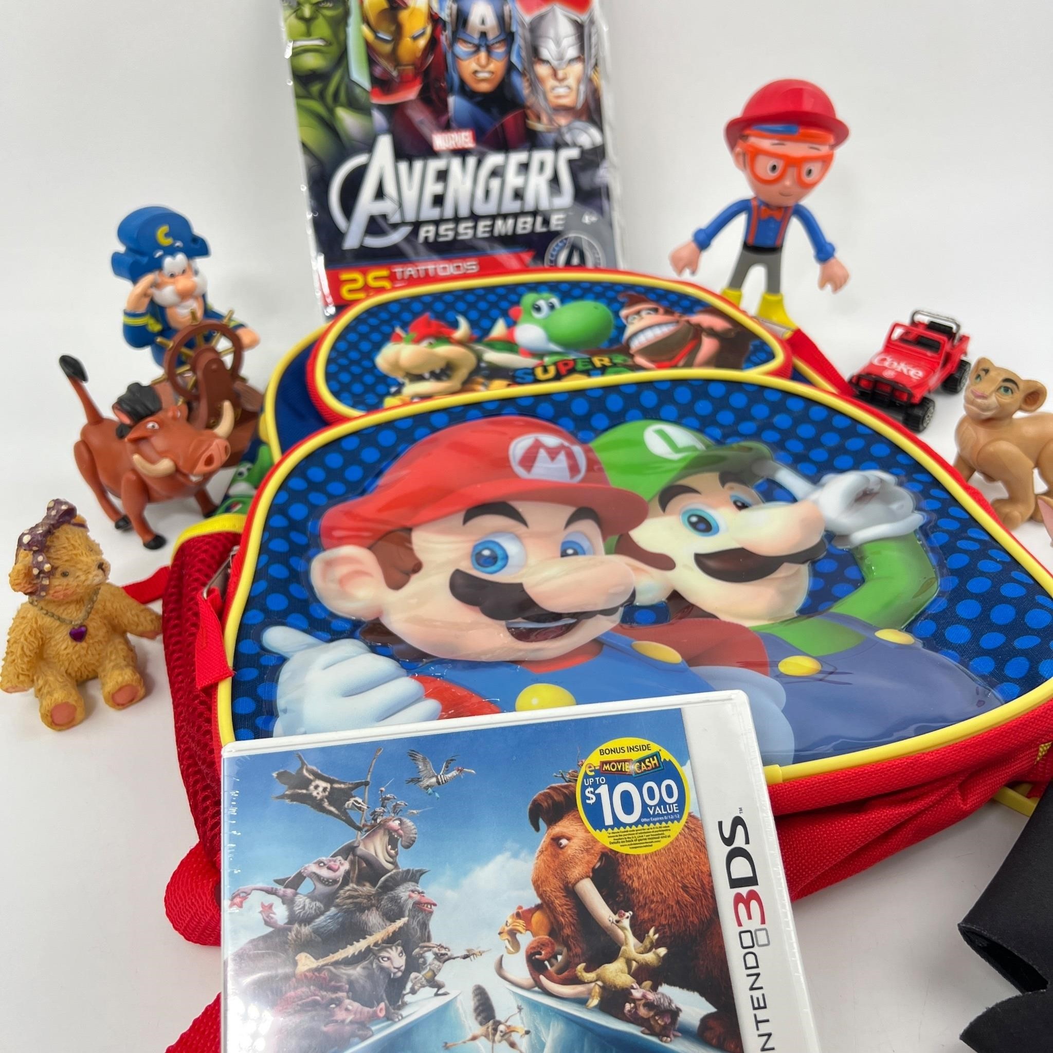 New Sealed Nintendo 3DS Game, New Backpack, etc.