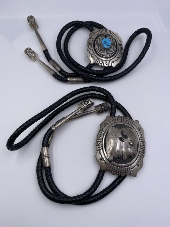 T. Singer Sterling Bolo Ties