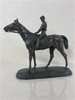 Jockey Bronze Sculpture After Isidore Bonheur