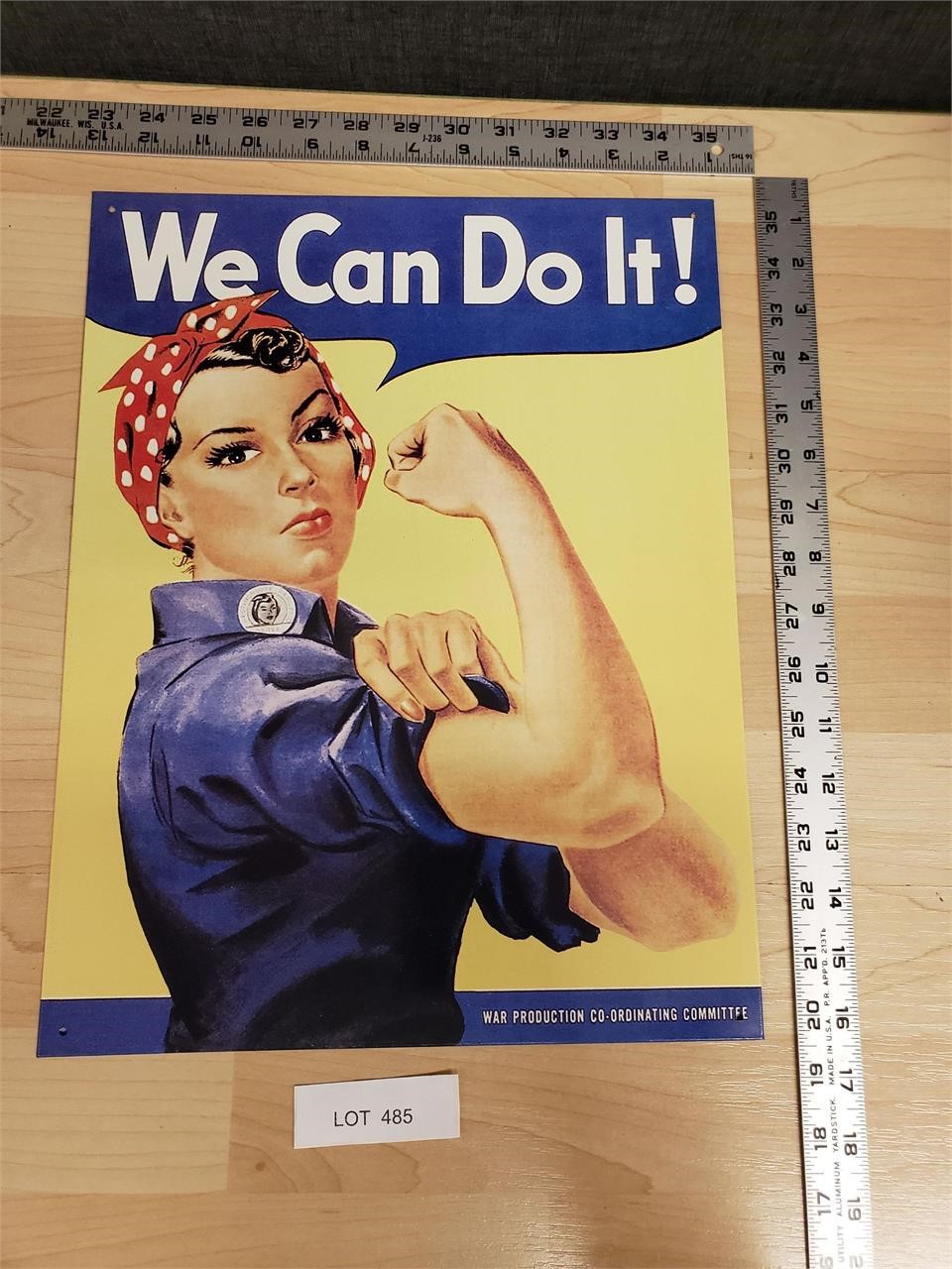 Metal Sign Vintage Rosie The Riveter We Can Do It