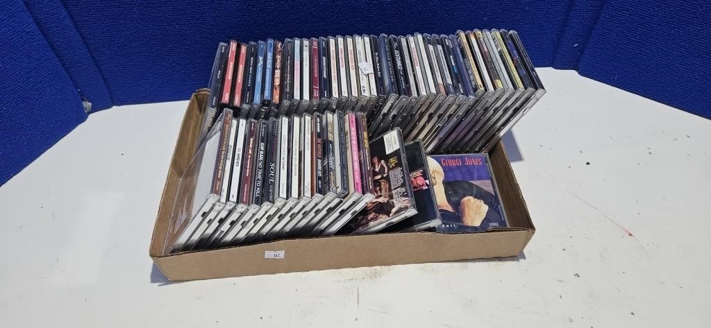 Approximately fifty cd's
