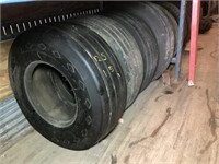 Four Used Implement Tires