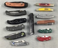 (13) Assorted Folding Knives