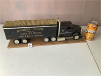 Handmade Cardboard Rainbow Diner Tractor Trailer