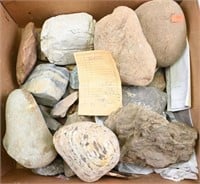 Box of Indian Stones, Pre-Historic Stones,