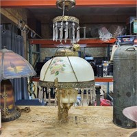 N2 Oil converted to electric chandelier Vintage