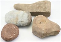 (5) Native American Stones to include: grinding