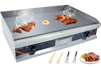 DULNICE, Commercial Electric Griddle,3000W Flat To