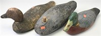 (3) Factory decoys in assorted sizes (one