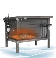 $140 outdoor heated cat houseb