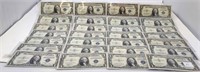 28 Dollar Silver Certificates (All in Sleeves)