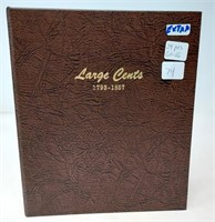 Album w/29 Large Cents Cull-VG
