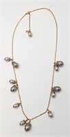 Louis Vuitton Women's Necklace, Gold Plated Chain