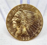 1929 $2 1/2 Gold BU
