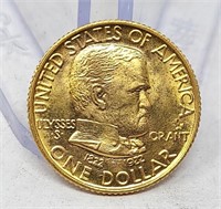 1922 Grant $1 Gold w/Star BU