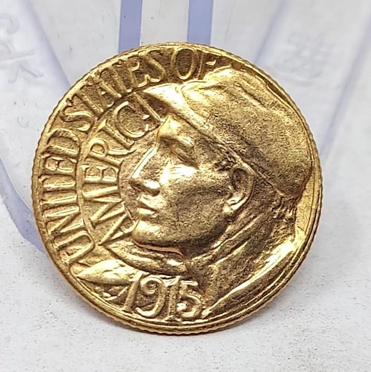1915-S Pan/Pac Dollar Gold BU