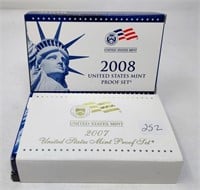 2007, ’08 Proof Sets