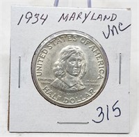 1934 Maryland Half Unc.