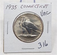 1935 Connecticut Half Unc.
