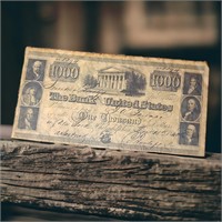 1840 The Bank of United States $1000 Note #8894