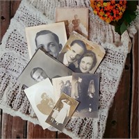 Lot of Antique Vintage Family Photographs