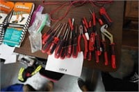 assorted Milwaukee hand tools incl. screwdriver,