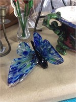 Butterfly art glass