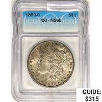 1899-O Morgan Silver Dollar ICG MS65