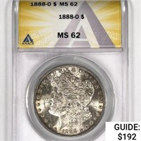 1888-O Morgan Silver Dollar ANACS MS62