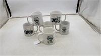 (6) John Deere Coffee Cups