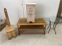 Coffee Table 3’x 1’7”x 1’5” & 2 Side Tables &