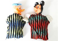 TWO DISNEY HAND PUPPETS