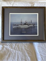 Framed Picture of U.S.S. Montrose PA 212,