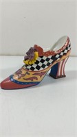 Vintage Hand Painted Decorative Shoe Decor