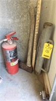 POST PONDER, AX & FIRE EXTINGUISHER