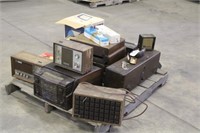 Pallet Of Vintage Radios, Movie Projector, Misc