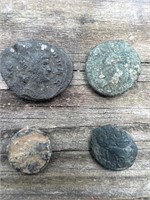 Excavated Roman coins