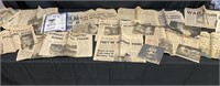 17+/- Vintage Newspaper Articles