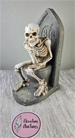 Skeleton Thinker on a Toilet Statue