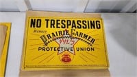No Trespassing metal sign