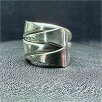 Sterling Interlocking Coil Ring