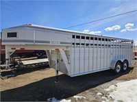 1994 Titan Gooseneck Stock Trailer