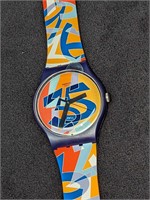 LE Ugo Nespolo 35h Anniversary Swatch Watch