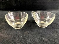 Set of (2) Small Glass Cups