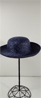 Vintage  Lakes Fifth Avenue Blue Straw Hat