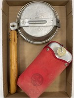 VINTAGE BOY SCOUT ITEMS - CAMP KIT, CANTEEN &