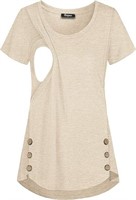 connche Quinee Women's Casual Button Side Nursing