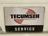 TECUMSEH SERVICE METAL SIGN - 36" X 24"