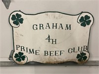 GRAHAM 4H PRIME BEEF CLUB CEMENT BOARD HAND
